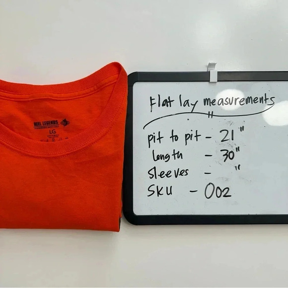 Reel Legends Performance Outfitters Fishing Tshirt Men's Size‎ Large Orange - Picture 8 of 8